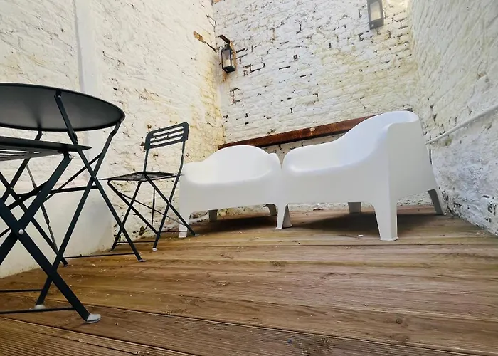Le Studio Terrasse Bethunois - Appart Hotel Centre Climatise - All Confort Daire